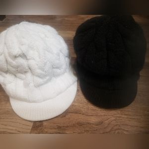 2 women's Adidas winter hats